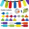 Cable Labels, Medium, Multi-Color (8-24Pcs) Write On Cord Labels, Wire Labels, Cable Tags and Wire Tags for Cable Management and Identification