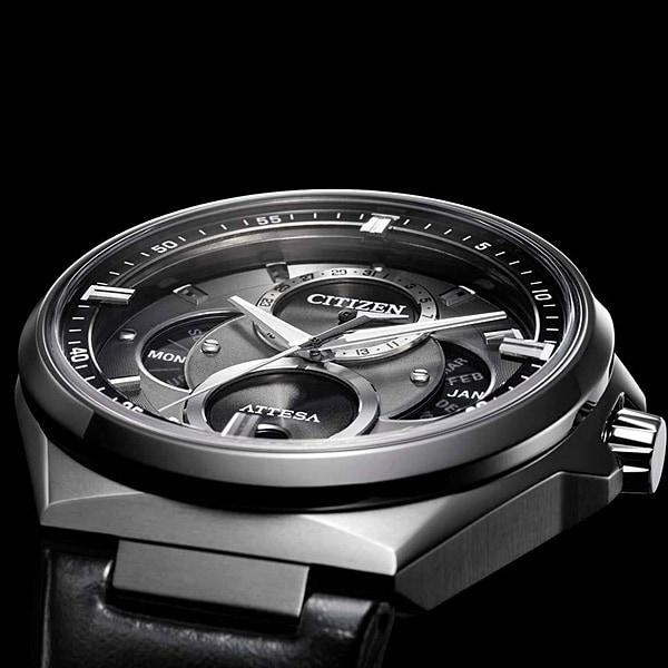 Citizen BU0060-09H ( Se ATTESA ACT Line Eco-Drive Ring Solar Triple Calendar Månefase) Rund