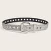 PU Belt with Shinning Adjust Pin Buckle Woman Full Sequins Waist Belts Girls Rhinestones Belt for Jeans Coat Skirt
