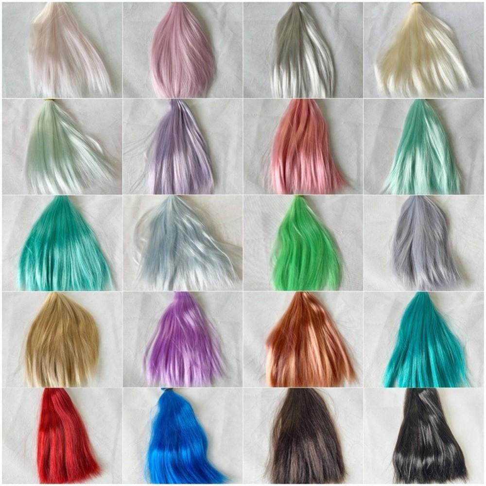Milk Soft Silk Straight Doll Wig Doll Synthetic Hair Wig For 1/3 1/4 1/6 BJD Doll