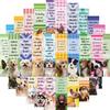 30 Dog Inspirational Bookmark Series Simple Hand-dog Literary and Creative Materials Ins Reading Paper Bookmark DIY