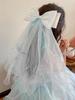 Children's Long Veil Princess Crown Photo Hairpin Flower Girl Baby White Girl Headwear Kids Women Hair Accessories