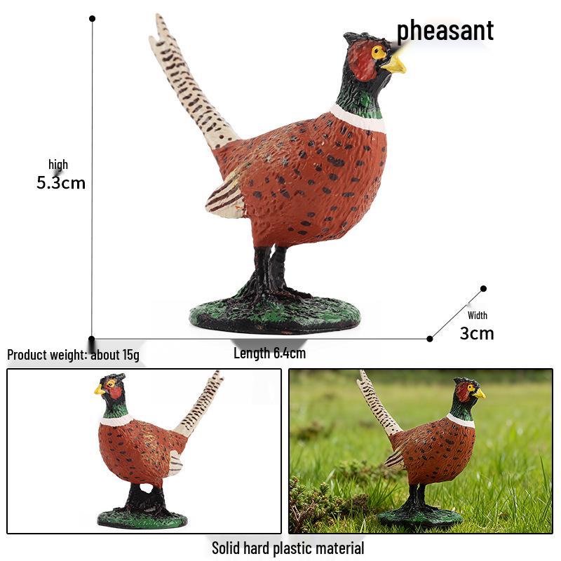 Realistic Farm Animal Models: Big Yellow Duck, Rooster, Turkey, Goose, and Swan