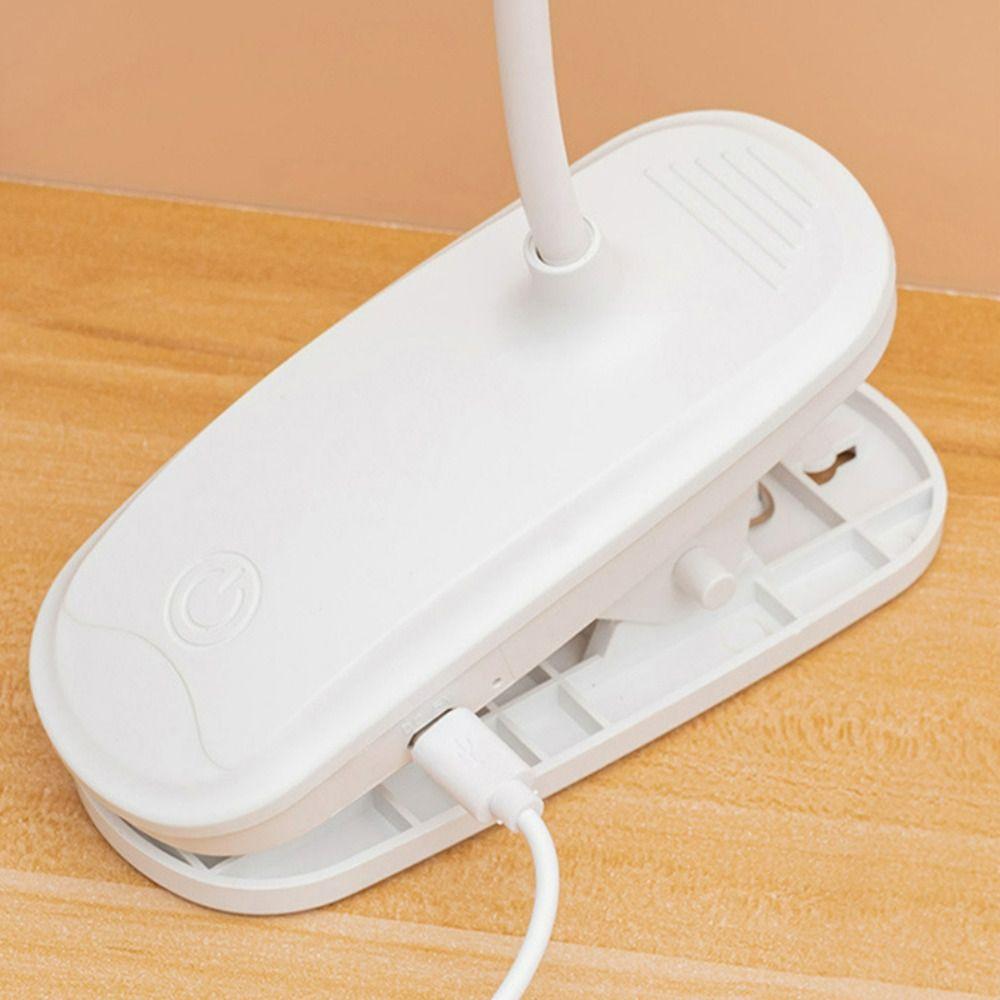 Rechargeable Bedside Office Bedroom With Clip Night Light LED Lamp Reading Light Table Lamp