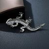 Rhinestone Lizard Gecko Brooches For Women Animal Pin Large Design 2 Colors Available New Arrival 2023
