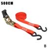 4/5m  Car Tension Rope Luggage Fixed Strap Pressure Buckle Pallet Cargo Straps Metal Tow Rope Strong Ratchet Fixing Belt