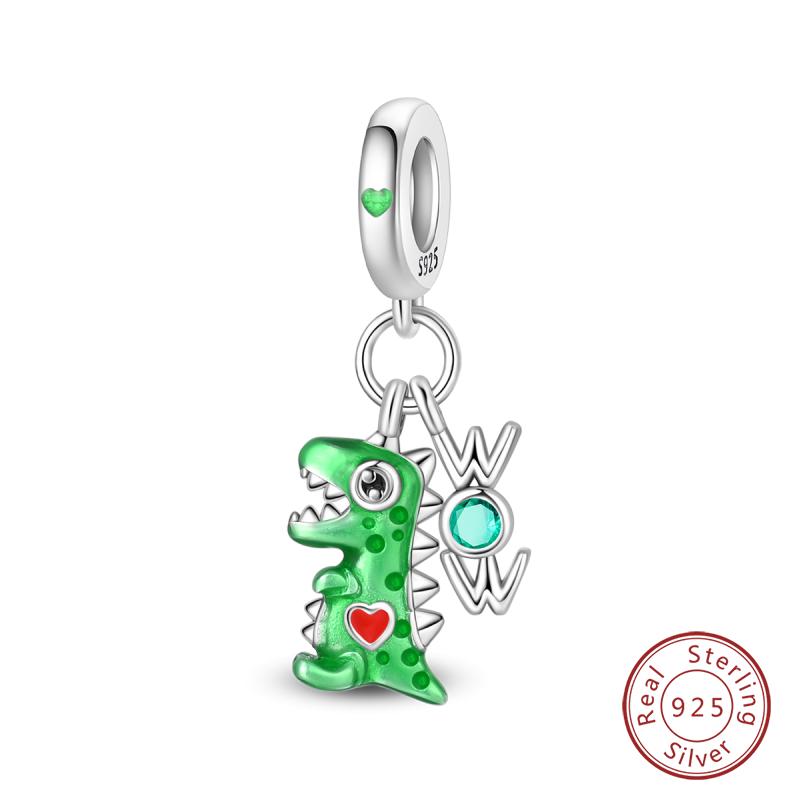 New Winter Charms Bead Copper Snowflake Snowman Penguin Deer Dangle Fit Bangle Bracelet Necklace Diy Jewelry