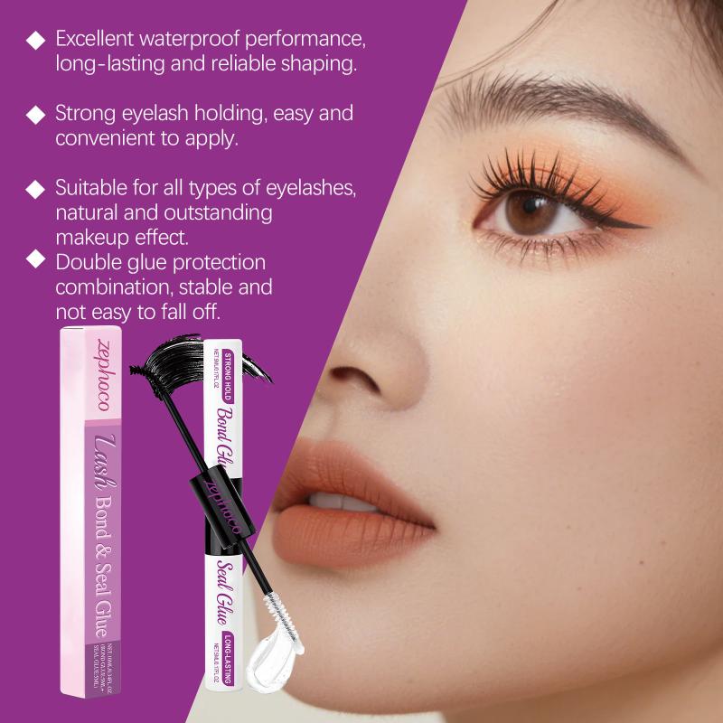 Cluster Lash Glue 48 Hour Lasting Strong Hold Waterproof Eyelash Adhesive For DIY Extension Kit