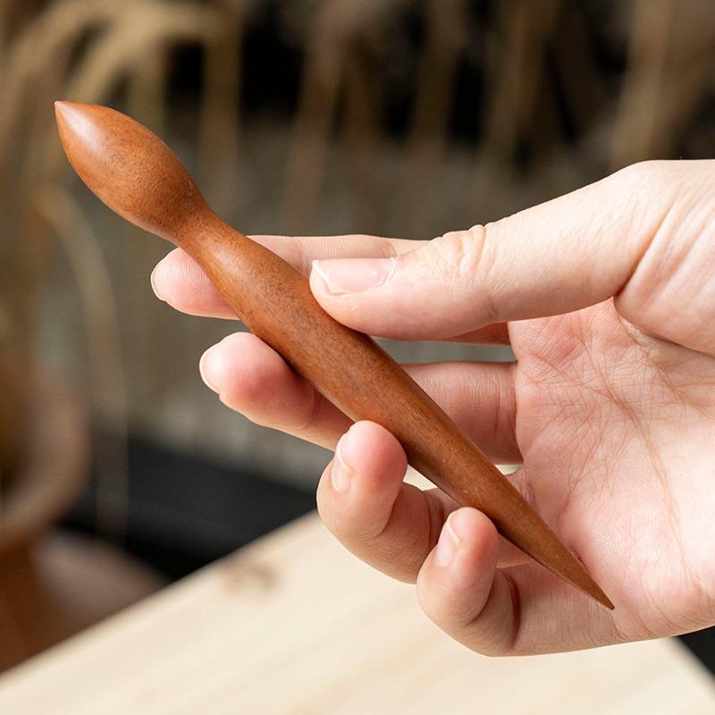 Wooden Spout Trimming Tool Handmade Pottery Spout Shaper for Teapot Ceramic Spout Refinement