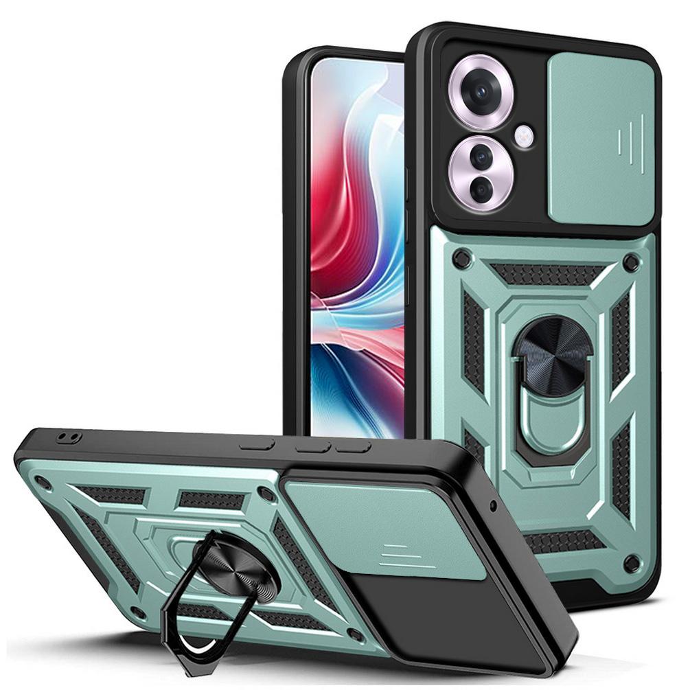 Camera Protect Case for Reno 11F 11 Pro 10 Pro Reno 8T 8 Pro + 7 Pro 7Z 6 6Z 5 OPPO Find X5 Lite Armor Hybrid Ring Cover