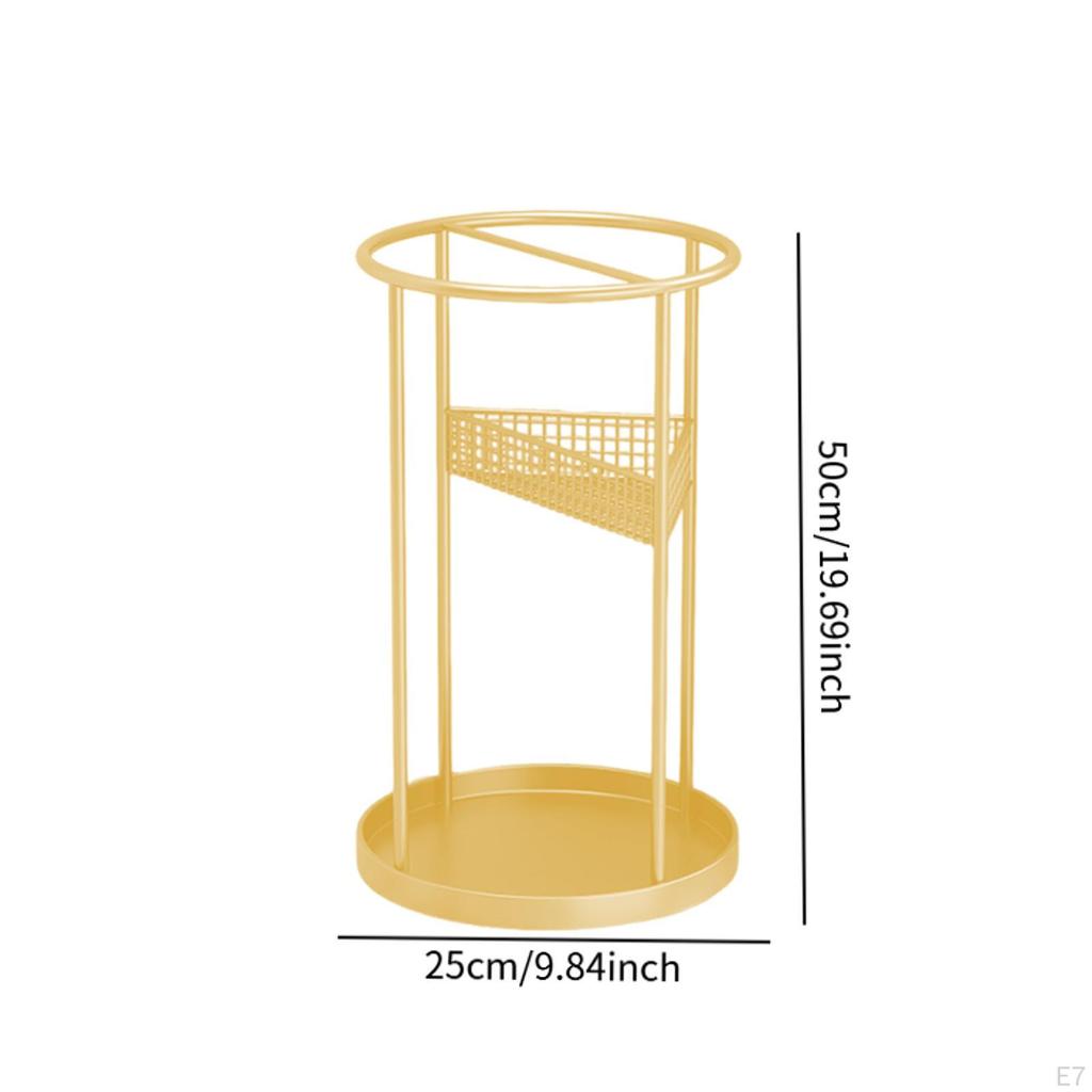 Suport compact tip butoi pentru umbrele, bastoane și bețe de mers
