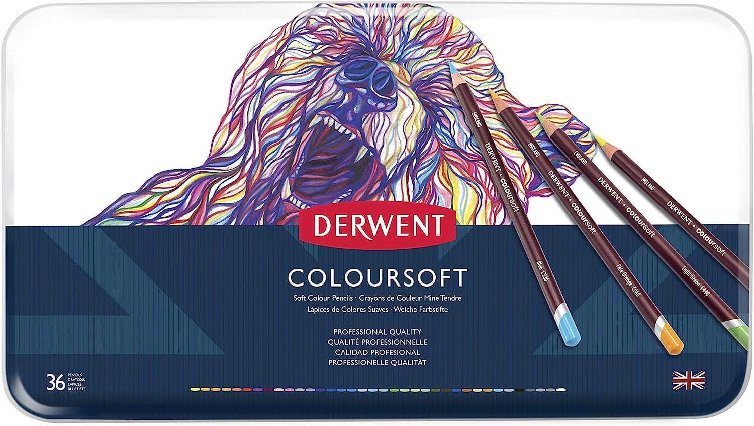 

Derwent Color Soft Colored 0701028 Pencils, 36-Color Set,