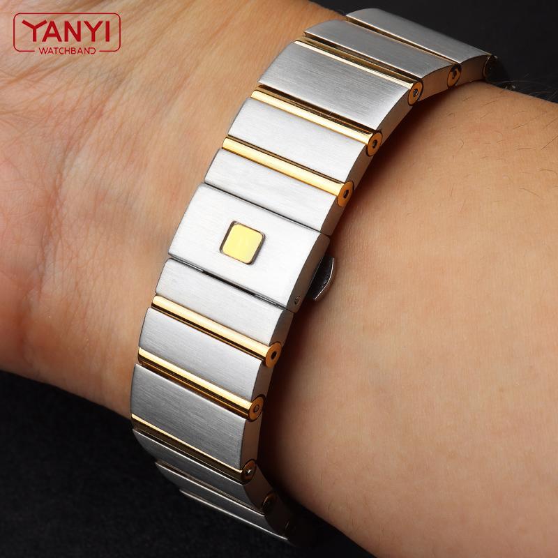 High-quality Stainless Steel Watchband for Ome-ga Watch Strap 15mm 17mm 18mm 23mm 25mm Solid Metal Watch Band Steel Bracelet