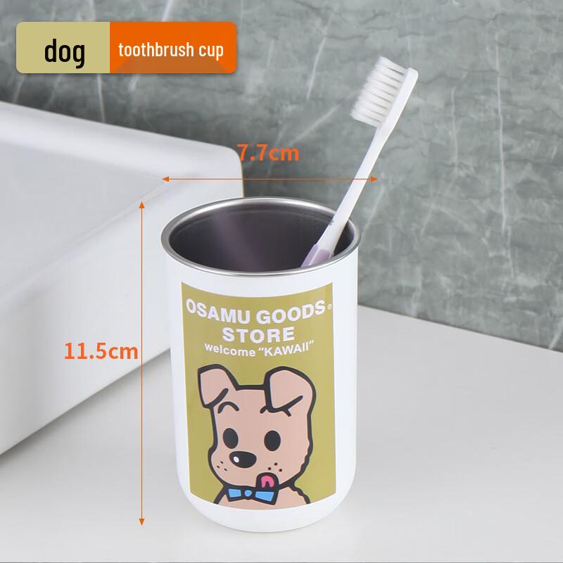 YIXI Cute Stainless Steel Mouthwash Cup Set