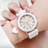 Xiaomi 2PCS/Set Geneva Women Watch Fashion Silicone Band Quartz Wrist Watch Heart Bracelet Set