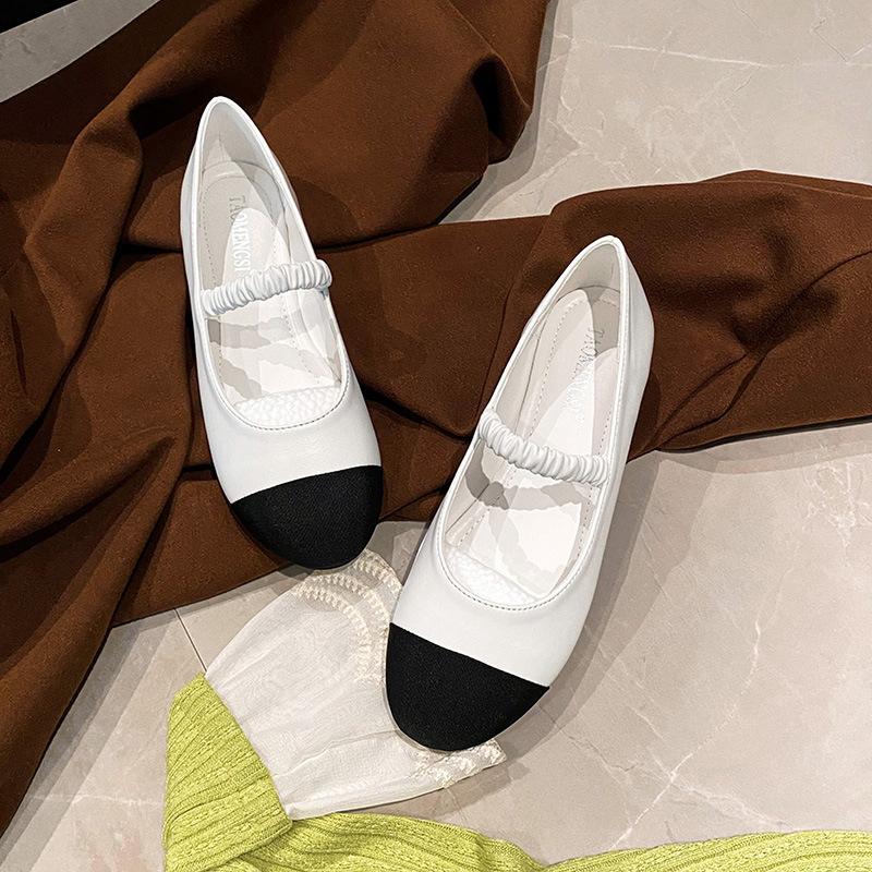 

- Классическая модная цветовая гамма, универсальные и тонкие эластичные туфли-лодочки с маленьким круглым носком для женщин 43