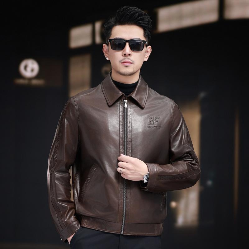 Осенняя кожаная куртка из козьей кожи — фото 3