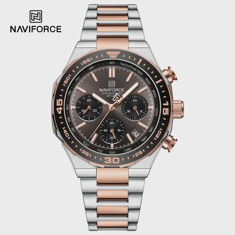 Luxury Analog Watches Steel Waterproof Classic Quartz Wristwatches Fashion Watch Men Chronograph Calendar Male Clock Gifts