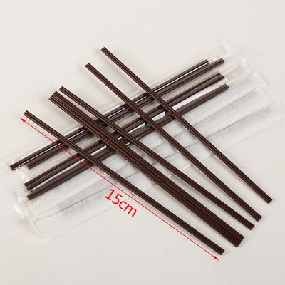 100 szt. 15 cm jednorazowe plastikowe 2 otwory projekt mieszadełka do kawy urodziny wesele przyjęcie picie koktajl słomki akcesoria kuchenne