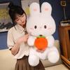 Rabbit Plush Cute Doll With Embracing Persimmon Decorations For Kids Gift