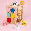 Animal Shape Wooden Color Blocks For Kids Diy Assembly Educational Cognitive For