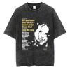 Oversized AcidWash ShortSleeve TShirt Featuring Lana Del Rey Did You Know That Theres a Tunnel Under Ocean Blvd Album Vintage Graphic Print