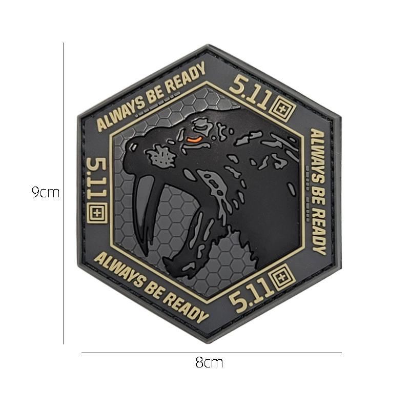 511 Badge Zacht Rubber Klittenband Badge 3D PVC Label Crossfit Logo Pak met Waterdichte Badge Wasbaar