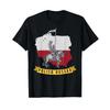 Poland Husaria Polish Winged Hussars Polska Flag T Shirt Vintage Washed Slightly Graphic Designer Clothes Versatile Fashion