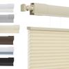 No Tools No Drill Top Down Bottom Up Honeycomb Blinds for Windows, 1" Cell Fabric Cordless Thermal Insulated Noise Reduction