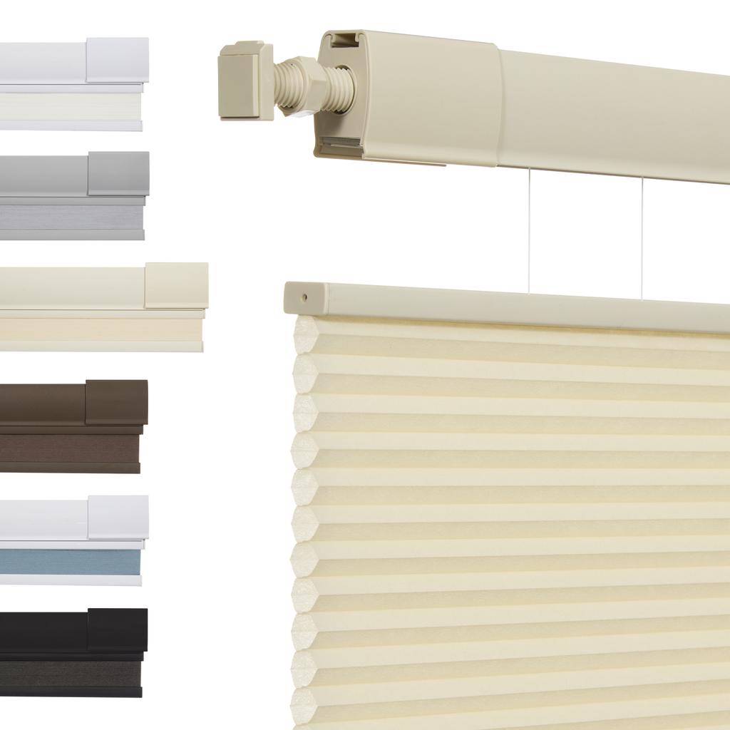 No Tools No Drill Top Down Bottom Up Honeycomb Blinds for Windows, 1" Cell Fabric Cordless Thermal Insulated Noise Reduction
