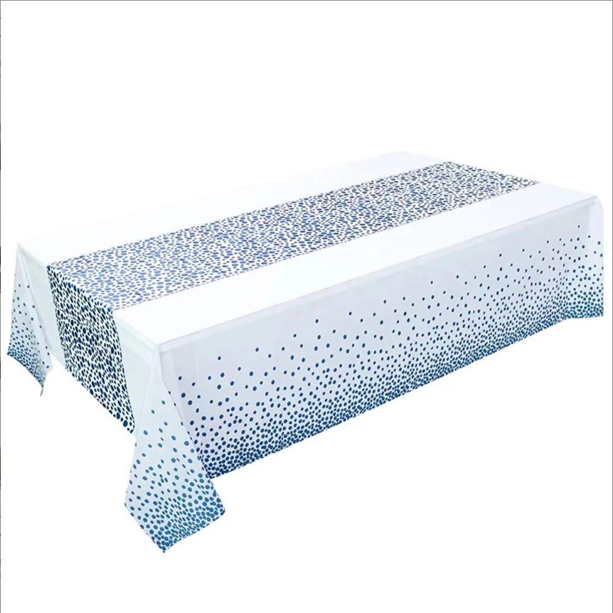 Geburtstagsfest Wasserdichte PVC-Tischdecke: Waschfreie, ölbeständige Heimdekoration