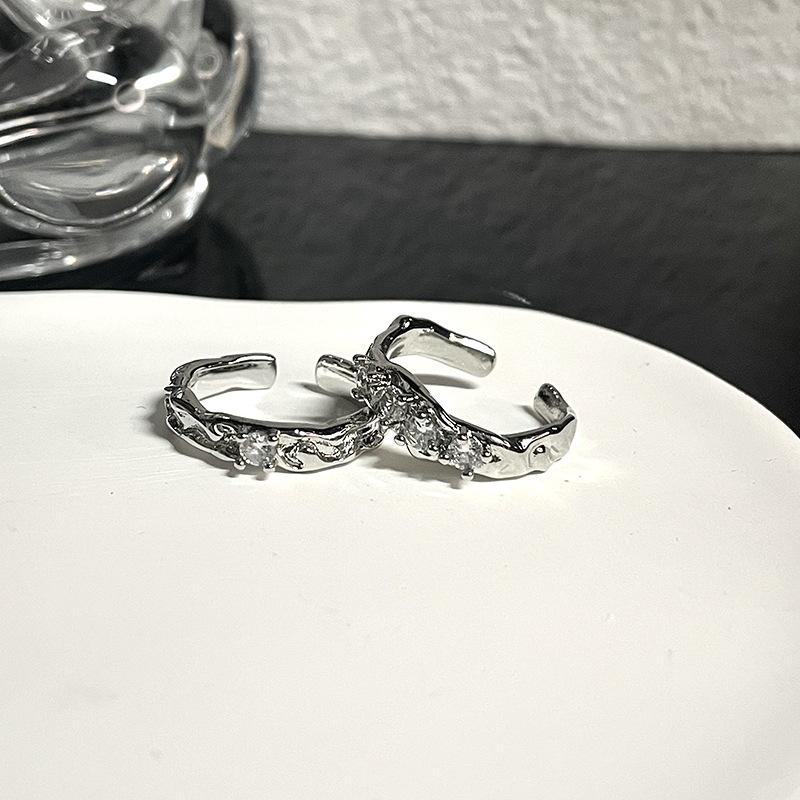 Light Luxury Niche Design Sense Opening High-End Sense Ring Women'S Fashion Personality Exquisite Index Finger Ring Couple Ring