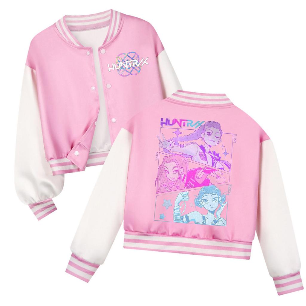 Kinder Mode Lässige Langarm Kapuzenjacke mit Hexen-Gruppen-Print