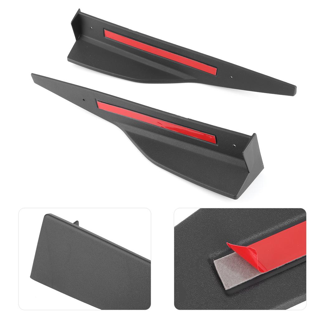 Black Side Skirt Rocker Splitters Diffuser Winglet Fit for Ford Mustang Roush 2015+