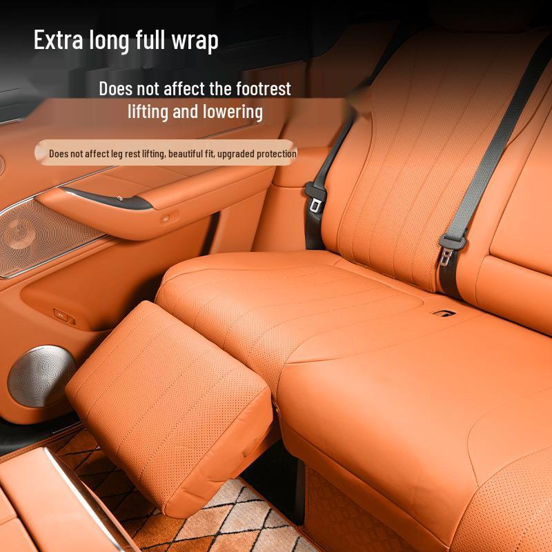 AITO M8 Nappa Leather Seat Cushion: Full Car, Five-Seat, Four Seasons, Eco-Friendly Ventilation, Auto Interior Accessories.