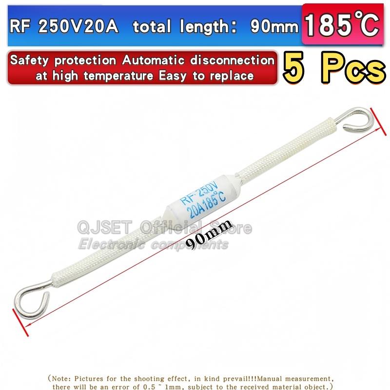 5pcs Rice Cooker RF Ceramic Thermal Fuse Accessories Resistor RF216 Degree 10A 15A 250V 20A RF165C 185C 230C 240C 130C 155C 216C Fuses4