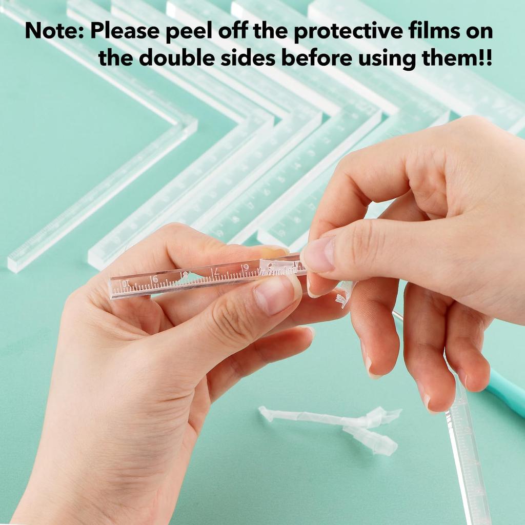 7-Piece Tool Set with Corner Positioning and Pressing Tools for Card Making and Scrapbooking