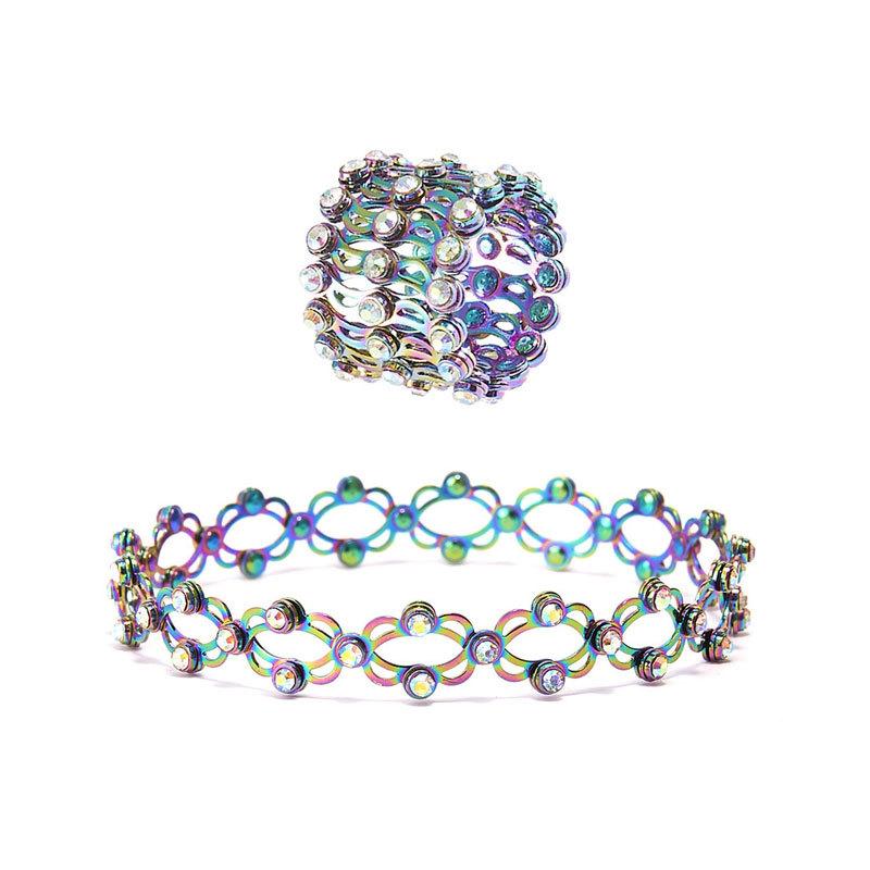, new creative telescopic ring, deformable copper bracelet, fashionable size adjustable ring