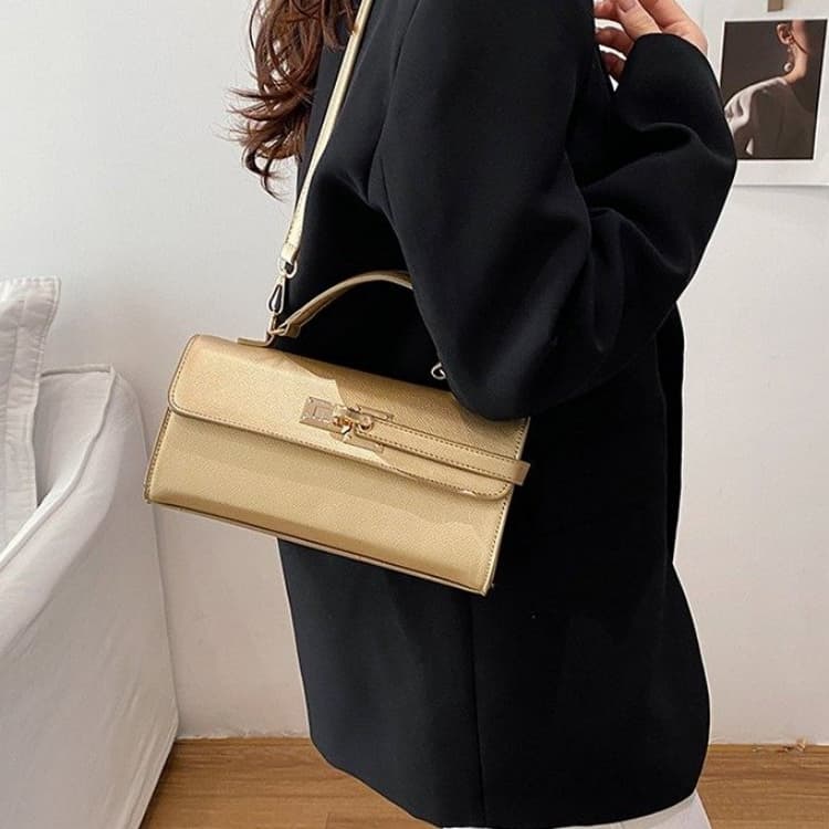 Lock Small Square Bag Women's Shoulder Handbag