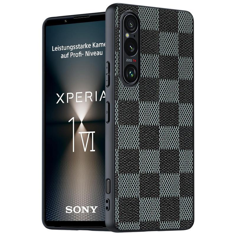 Applicabile a custodia per cellulare Sony Xperia 1-VI Fibra di carbonio pattern Kevlar anti-caduta ultrasottile Custodia protettiva in pelle Sony