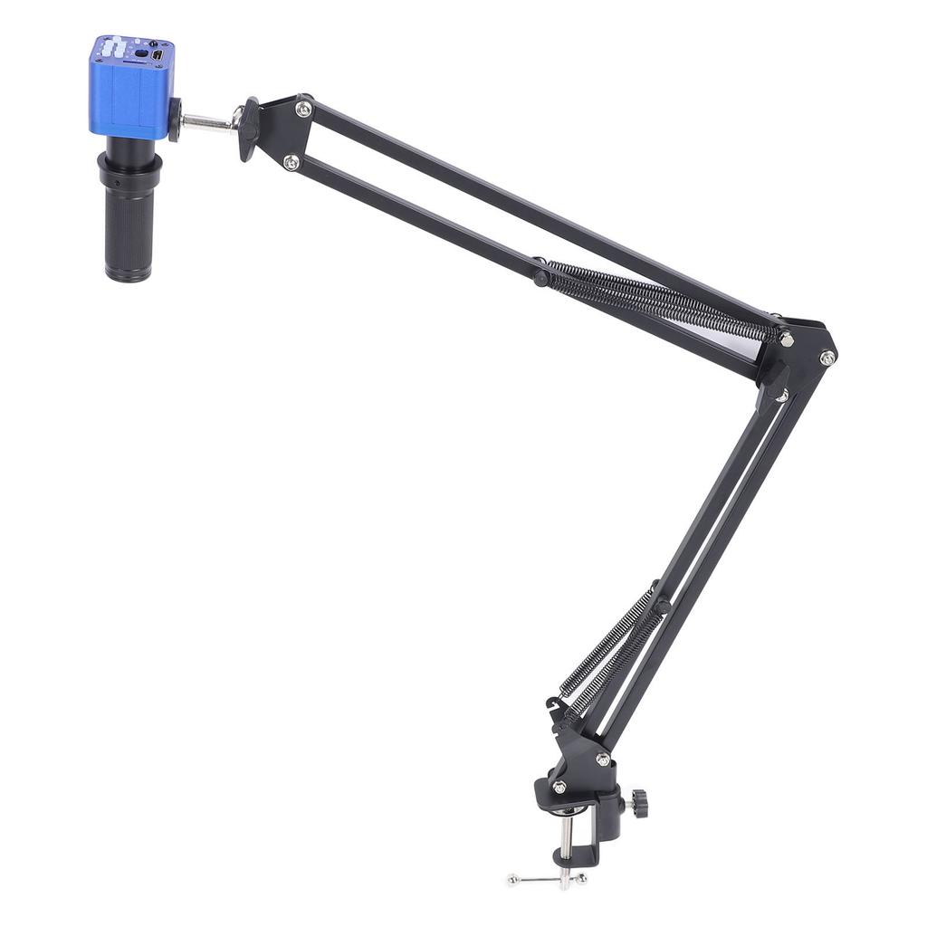 Digital Microscope Camera 1080P 24MP HD Industry Microscope Camera with 150X C Mount Lens and LED Ring Light EU Plug