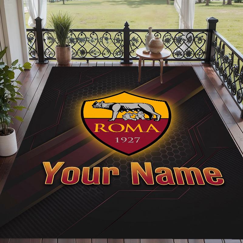 Custom Text Printed Rug AS Roma Non Slip Floor Carpet For Home Room Decor