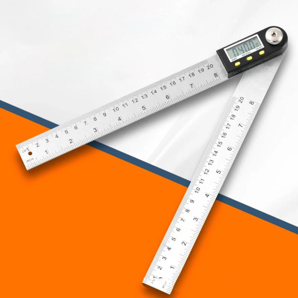 Stainless Steel Digital Angle Finder Secure Angle Locking Mechanism Ruler for Cutting Tile Brick Stone Wood