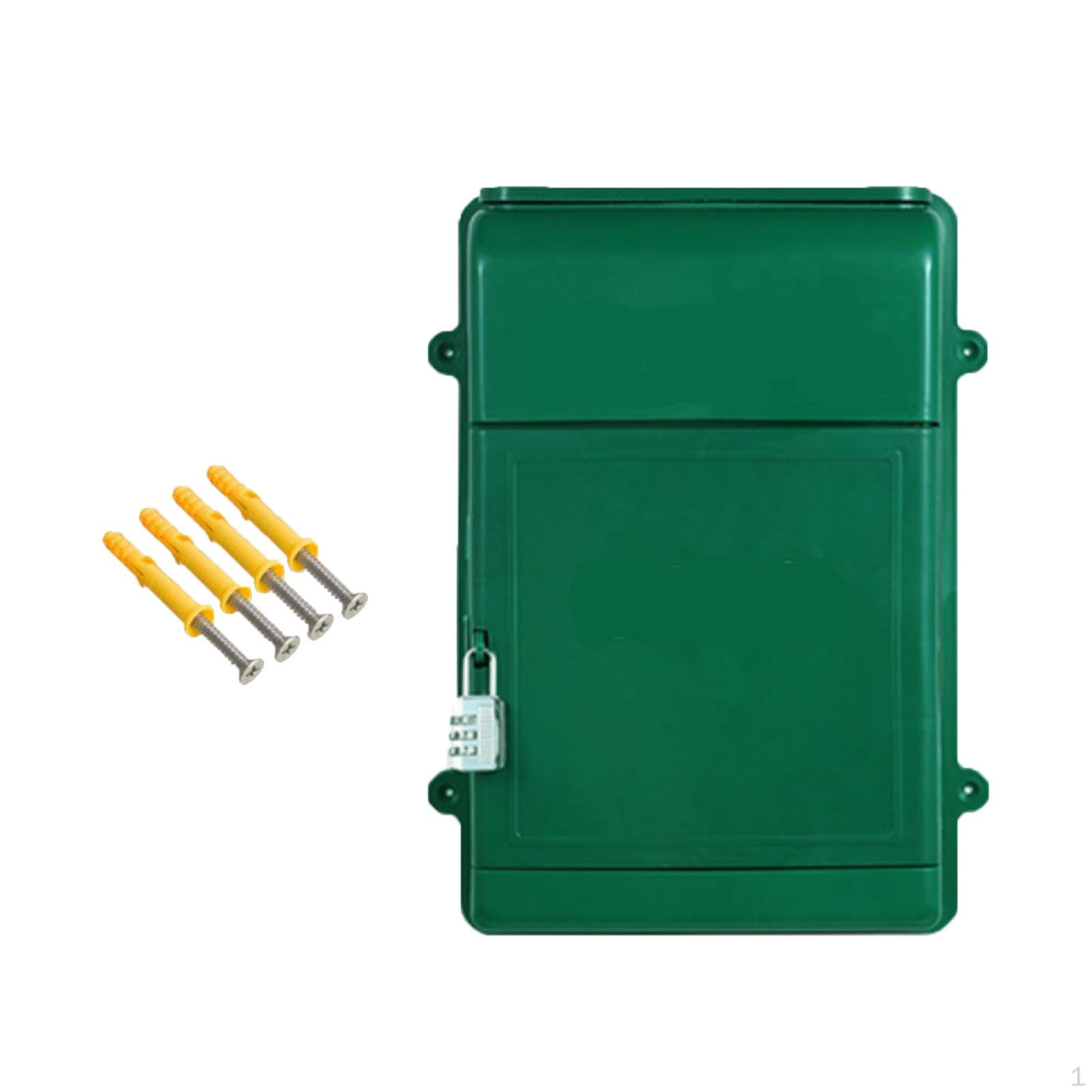 

Навесной почтовый ящик с кодовым замком, почтовый ящик, многоцелевая урна для голосования для хранения конвертов, зелёный