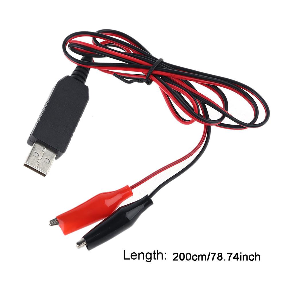 USB to 1.5V Power Cable for Clock Thermometer LED Toys and more device 2M