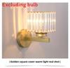 Modern Square And Circular Crystal Wall Lamps For Living Room And Bedroom Decor