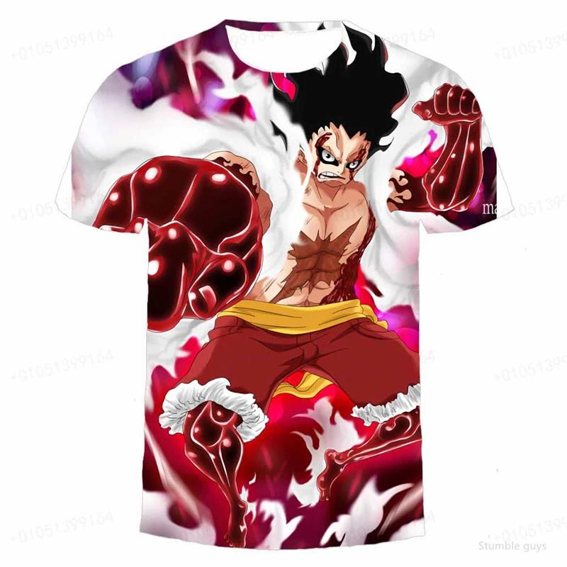 Men's One Piece Anime Tee Robin Art Print Boys Clothes Girls Short Sleeve Men Jersey Casual Lightweight