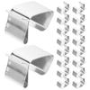 50Pcs Christmas Light Clip Strong Metal Christmas Gutter Clips Outdoor Light Hanger Waterproof Rust Resistant Gutter Clips