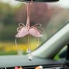 Delicate Angel Wing Design Vehicle Hanging Art User Friendly Gypsum Sculpture Small Car Interior Decoration Piece