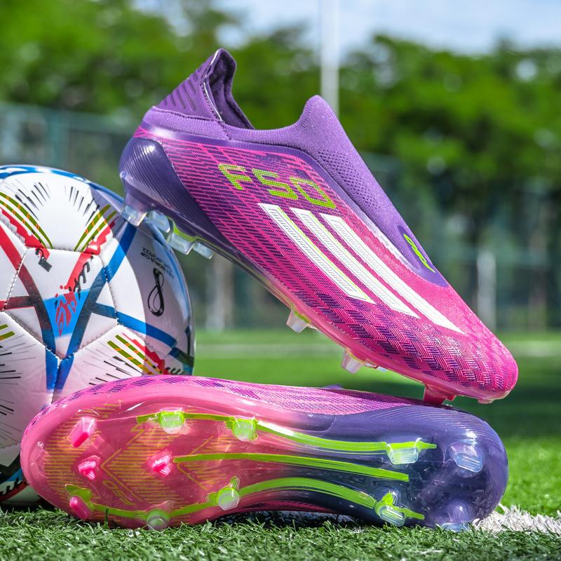 Football Shoes Seamless Fly-woven TF Broken Nails Low-top AG Long Nails Youth Adult Game Training Shoes Sports Shoes
